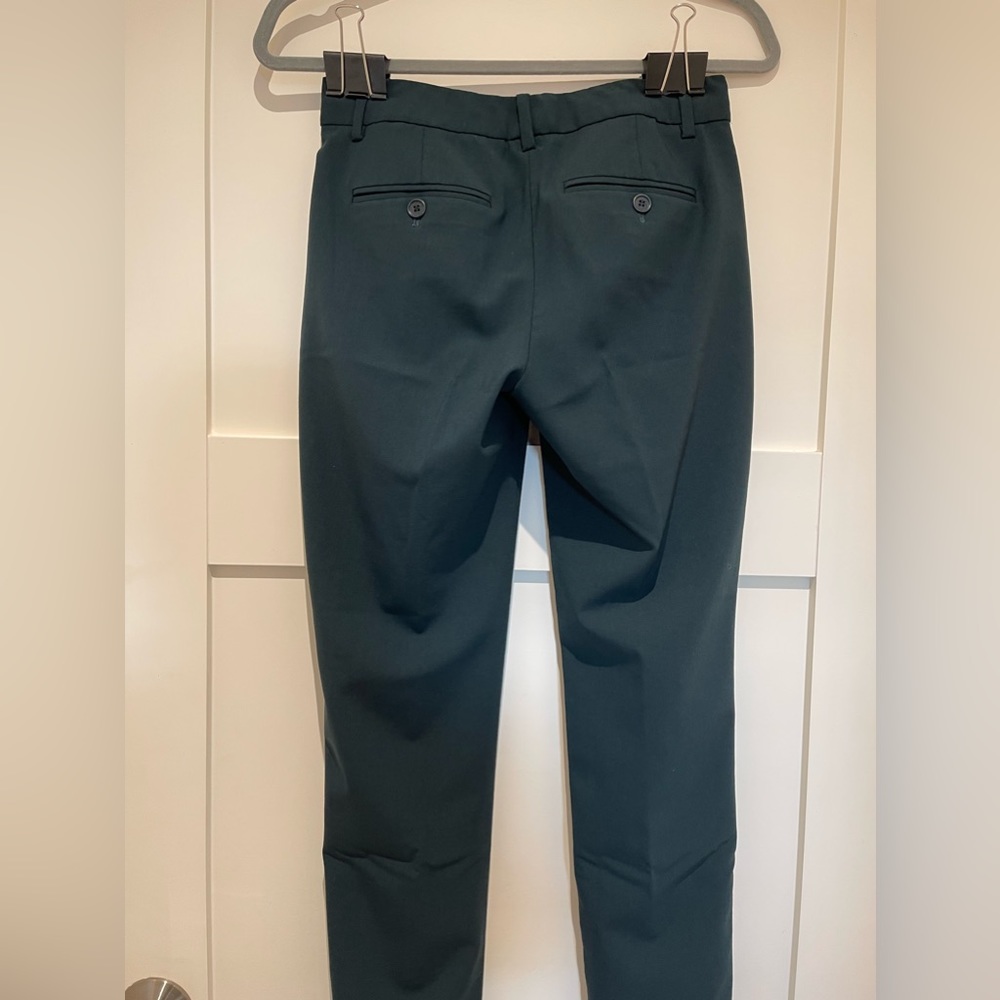 Theory Testra 2B Women’s Green/Forest Green Pants size 0 - Picture 10 of 14